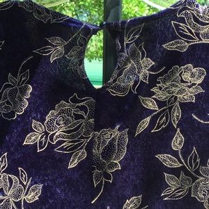 Royal blue and gold Maxi Dress